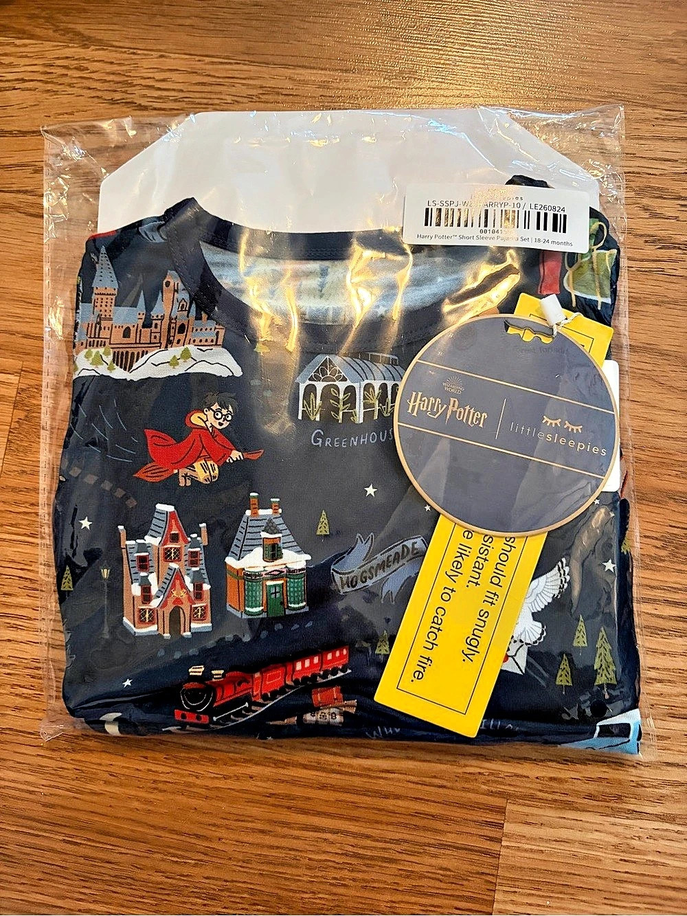 Little Sleepies Harry Potter Spellbinding Studies Two-Piece 18-24 Months NWT
